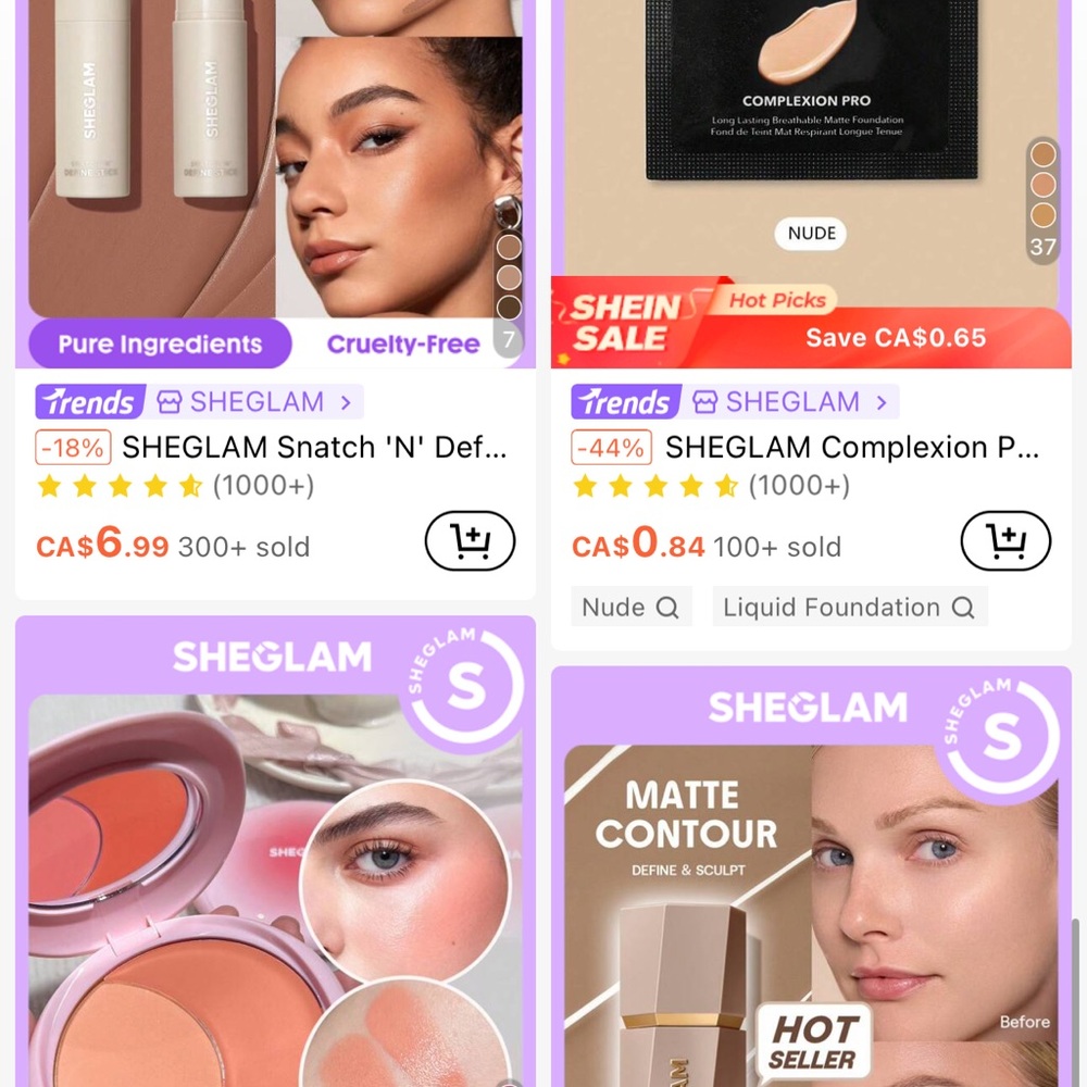 Not selling I am looking for sheglam items, bath & body work candles